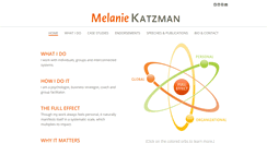 Desktop Screenshot of melaniekatzman.com