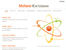 Tablet Screenshot of melaniekatzman.com